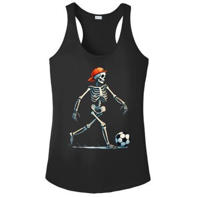 Skeleton Soccer Halloween Costume Ladies PosiCharge Competitor Racerback Tank