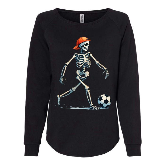 Skeleton Soccer Halloween Costume Womens California Wash Sweatshirt