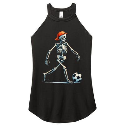 Skeleton Soccer Halloween Costume Women's Perfect Tri Rocker Tank