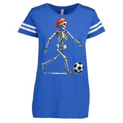 Skeleton Soccer Halloween Costume Enza Ladies Jersey Football T-Shirt