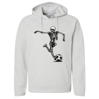 Skeleton Soccer Halloween Costume Funny Performance Fleece Hoodie