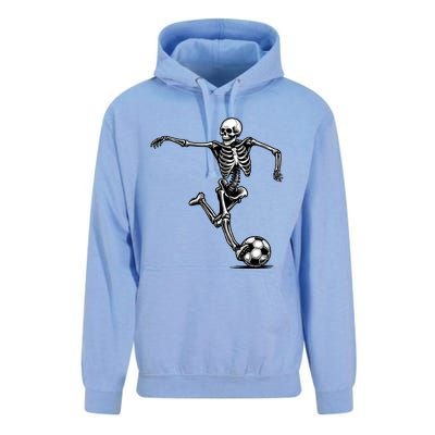 Skeleton Soccer Halloween Costume Funny Unisex Surf Hoodie