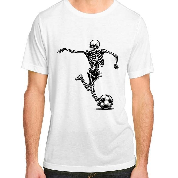 Skeleton Soccer Halloween Costume Funny Adult ChromaSoft Performance T-Shirt