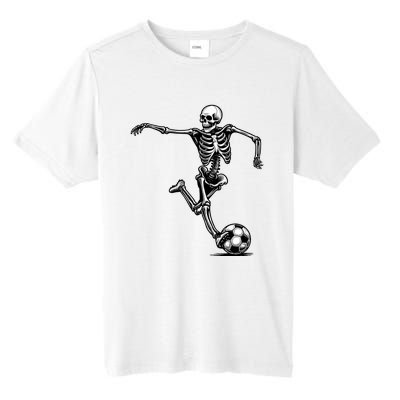 Skeleton Soccer Halloween Costume Funny Tall Fusion ChromaSoft Performance T-Shirt