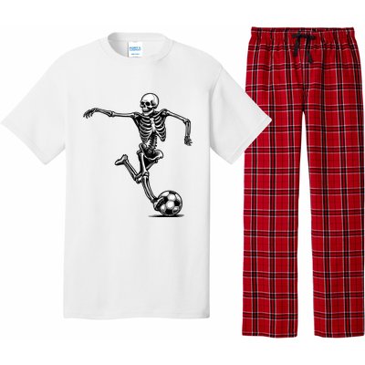 Skeleton Soccer Halloween Costume Funny Pajama Set