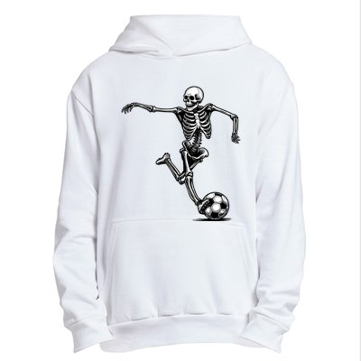 Skeleton Soccer Halloween Costume Funny Urban Pullover Hoodie