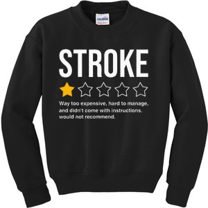 Stroke Survivor Heart Disease Warrior Fighter Cardiac Arrest Kids Sweatshirt