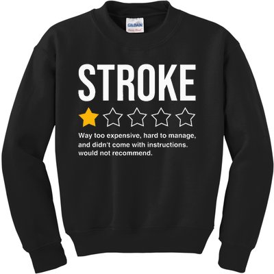 Stroke Survivor Heart Disease Warrior Fighter Cardiac Arrest Kids Sweatshirt