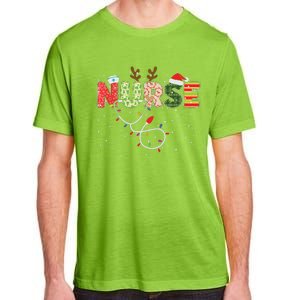 Stethoscope Santa Hat Reindeer Xmas Christmas Nurse Adult ChromaSoft Performance T-Shirt