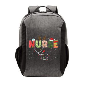 Stethoscope Santa Hat Reindeer Xmas Christmas Nurse Vector Backpack