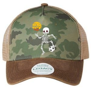 Soccer Skeleton Halloween Soccer Player Halloween Legacy Tie Dye Trucker Hat