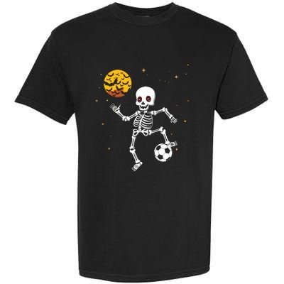 Soccer Skeleton Halloween Soccer Player Halloween Garment-Dyed Heavyweight T-Shirt