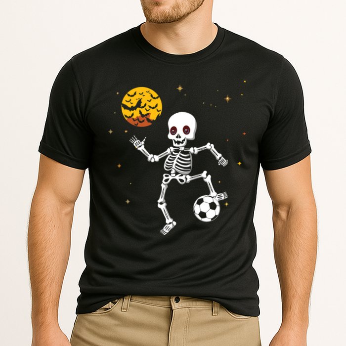 Soccer Skeleton Halloween Soccer Player Halloween Cooling Performance Crew T-Shirt