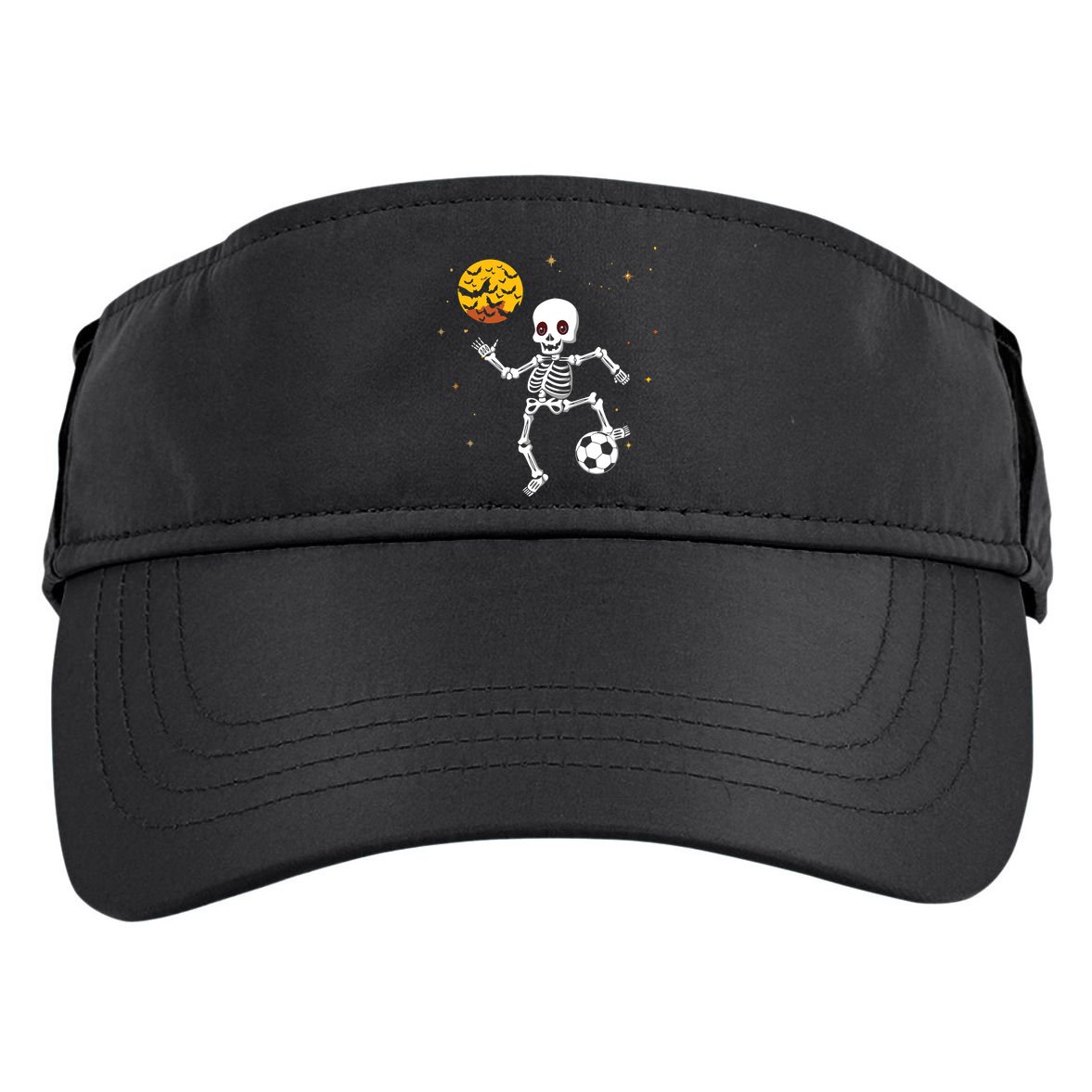 Soccer Skeleton Halloween Soccer Player Halloween Adult Drive Performance Visor