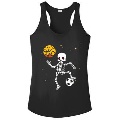 Soccer Skeleton Halloween Soccer Player Halloween Ladies PosiCharge Competitor Racerback Tank