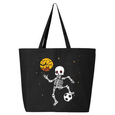 Soccer Skeleton Halloween Soccer Player Halloween 25L Jumbo Tote