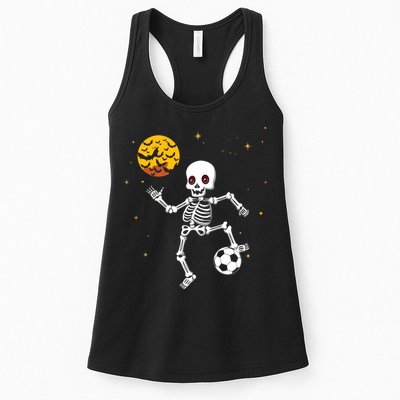 Soccer Skeleton Halloween Soccer Player Halloween Womens Tank Top