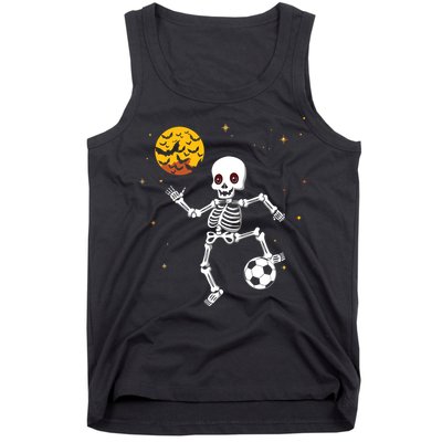 Soccer Skeleton Halloween Soccer Player Halloween Tank Top