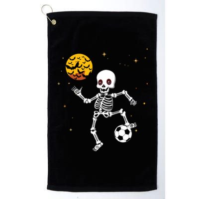 Soccer Skeleton Halloween Soccer Player Halloween Platinum Collection Golf Towel