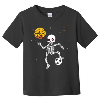 Soccer Skeleton Halloween Soccer Player Halloween Toddler T-Shirt