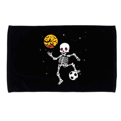 Soccer Skeleton Halloween Soccer Player Halloween Microfiber Hand Towel