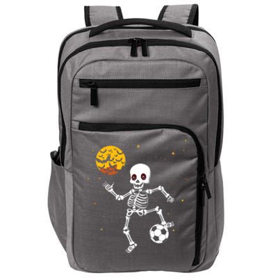 Soccer Skeleton Halloween Soccer Player Halloween Impact Tech Backpack