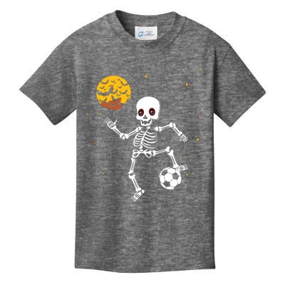 Soccer Skeleton Halloween Soccer Player Halloween Kids T-Shirt