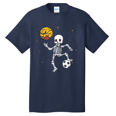 Soccer Skeleton Halloween Soccer Player Halloween Tall T-Shirt