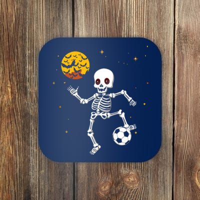 Soccer Skeleton Halloween Soccer Player Halloween Coaster