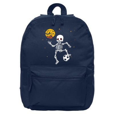 Soccer Skeleton Halloween Soccer Player Halloween 16 in Basic Backpack