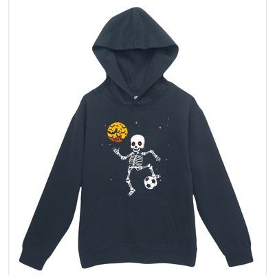 Soccer Skeleton Halloween Soccer Player Halloween Urban Pullover Hoodie