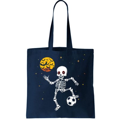 Soccer Skeleton Halloween Soccer Player Halloween Tote Bag