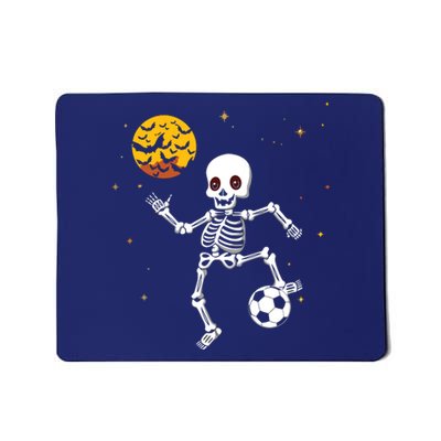 Soccer Skeleton Halloween Soccer Player Halloween Mousepad