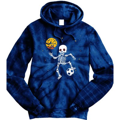 Soccer Skeleton Halloween Soccer Player Halloween Tie Dye Hoodie