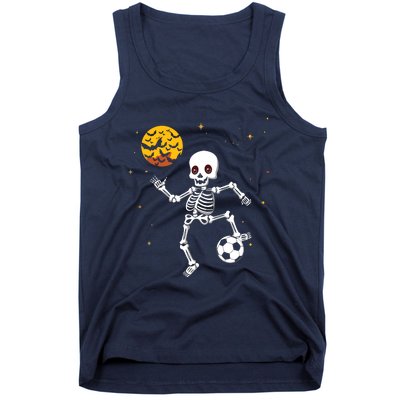 Soccer Skeleton Halloween Soccer Player Halloween Tank Top