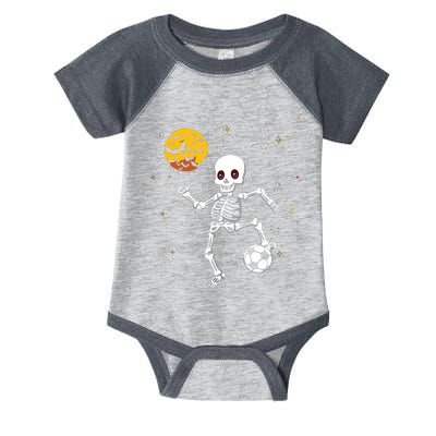 Soccer Skeleton Halloween Soccer Player Halloween Infant Baby Jersey Bodysuit