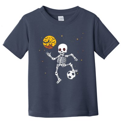 Soccer Skeleton Halloween Soccer Player Halloween Toddler T-Shirt