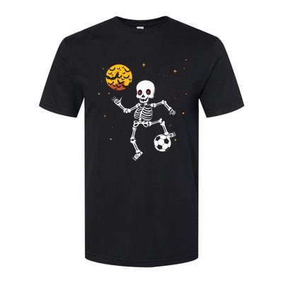 Soccer Skeleton Halloween Soccer Player Halloween Softstyle CVC T-Shirt