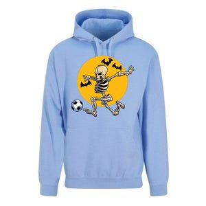 Soccer Skeleton Halloween Boy Soccer Player Halloween Unisex Surf Hoodie