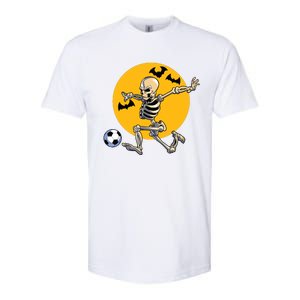 Soccer Skeleton Halloween Boy Soccer Player Halloween Softstyle CVC T-Shirt