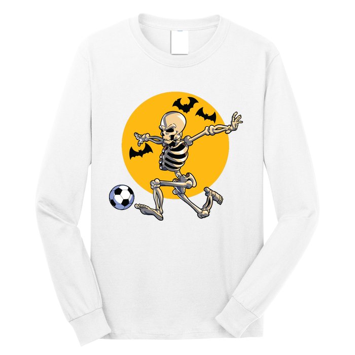 Soccer Skeleton Halloween Boy Soccer Player Halloween Long Sleeve Shirt