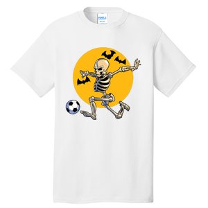 Soccer Skeleton Halloween Boy Soccer Player Halloween Tall T-Shirt