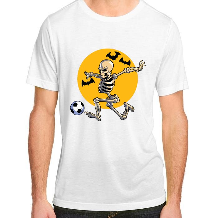 Soccer Skeleton Halloween Boy Soccer Player Halloween Adult ChromaSoft Performance T-Shirt