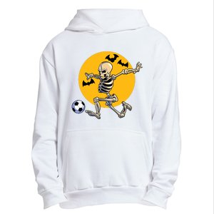 Soccer Skeleton Halloween Boy Soccer Player Halloween Urban Pullover Hoodie