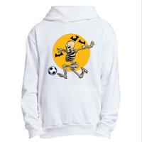 Soccer Skeleton Halloween Boy Soccer Player Halloween Urban Pullover Hoodie