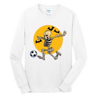 Soccer Skeleton Halloween Boy Soccer Player Halloween Tall Long Sleeve T-Shirt