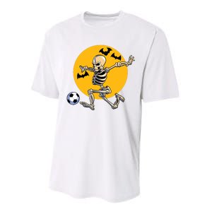 Soccer Skeleton Halloween Boy Soccer Player Halloween Performance Sprint T-Shirt