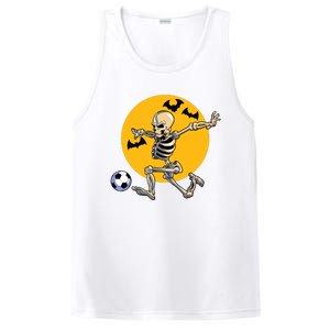 Soccer Skeleton Halloween Boy Soccer Player Halloween PosiCharge Competitor Tank