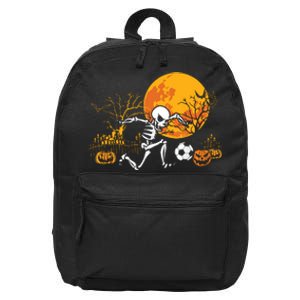 Soccer Skeleton Halloween Boy Soccer Player Halloween 16 in Basic Backpack