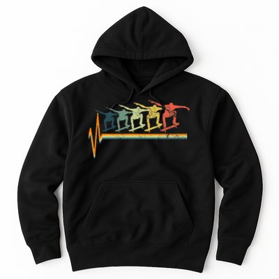 Skateboard Skater Heartbeat Love Hoodie